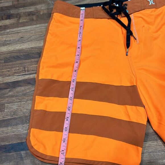 Hurley Phantom Men’s Boardshort Bright Orange and Brown Boardshorts! - Picture 5 of 9